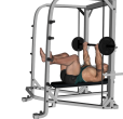 Bench Press - Smith Machine Flat Feet Up Reverse